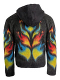Casablanca flame-pattern hooded jacket