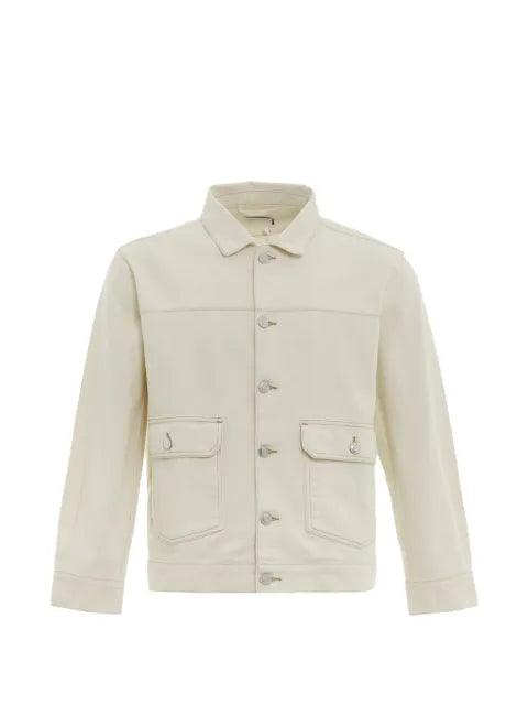 Pop Trading Company DRS logo-embroidered denim jacket